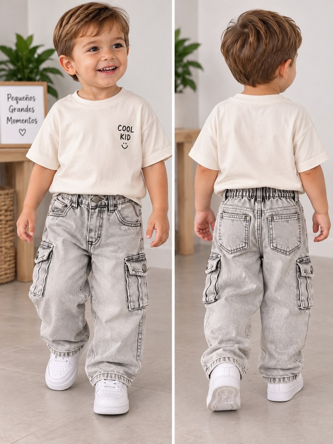 WhatsApp Image 2026-09-07 at 1.59.13 PM Baggy Cargo Gris x5 - Imagen 1