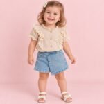 Short Pollera Denim x5